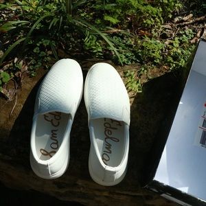 White slip on sneakers